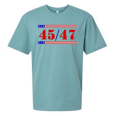 Trump 45/47 Trump 45 47 2024 Trump 2024 Sueded Cloud Jersey T-Shirt