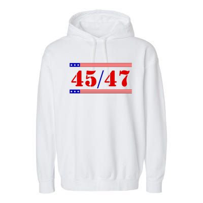 Trump 45/47 Trump 45 47 2024 Trump 2024 Garment-Dyed Fleece Hoodie