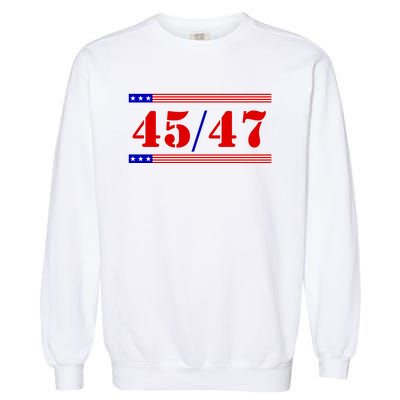 Trump 45/47 Trump 45 47 2024 Trump 2024 Garment-Dyed Sweatshirt