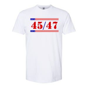 Trump 45/47 Trump 45 47 2024 Trump 2024 Softstyle CVC T-Shirt