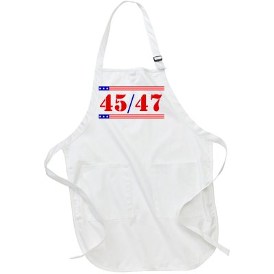 Trump 45/47 Trump 45 47 2024 Trump 2024 Full-Length Apron With Pockets