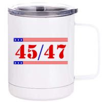 Trump 45/47 Trump 45 47 2024 Trump 2024 12 oz Stainless Steel Tumbler Cup