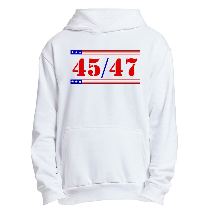 Trump 45/47 Trump 45 47 2024 Trump 2024 Urban Pullover Hoodie