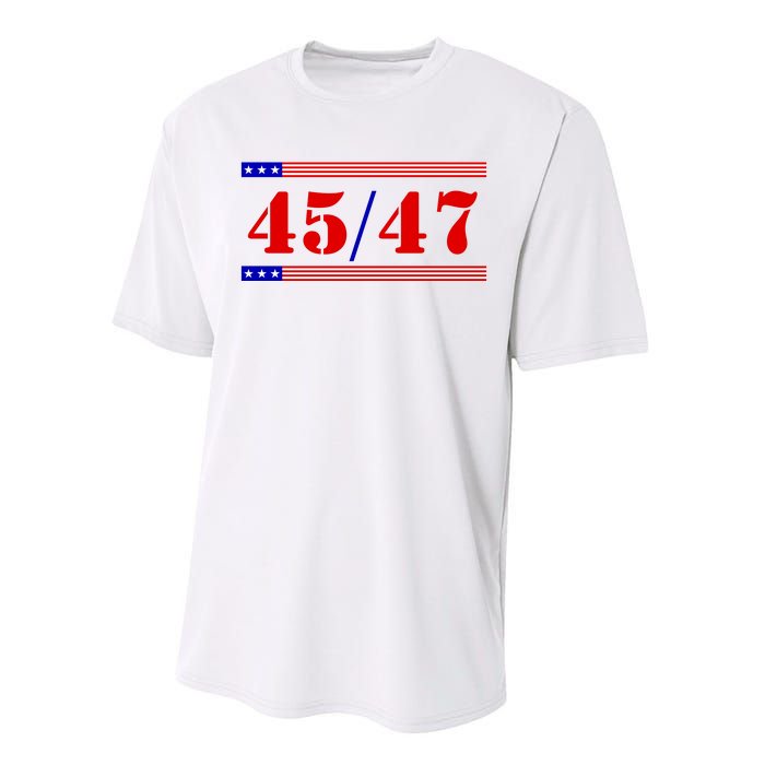 Trump 45/47 Trump 45 47 2024 Trump 2024 Performance Sprint T-Shirt