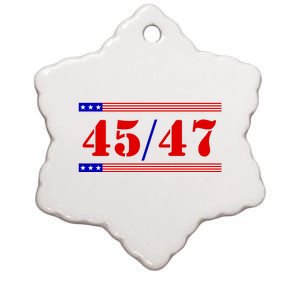 Trump 45/47 Trump 45 47 2024 Trump 2024 Ceramic Star Ornament