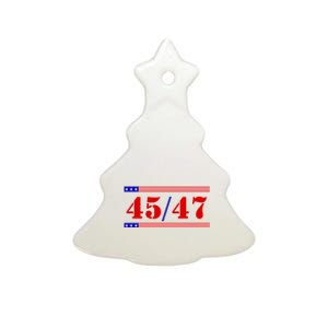 Trump 45/47 Trump 45 47 2024 Trump 2024 Ceramic Tree Ornament