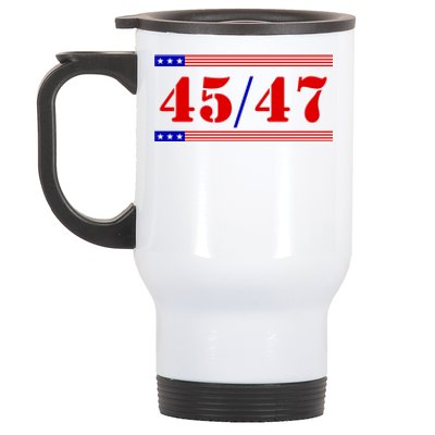 Trump 45/47 Trump 45 47 2024 Trump 2024 Stainless Steel Travel Mug