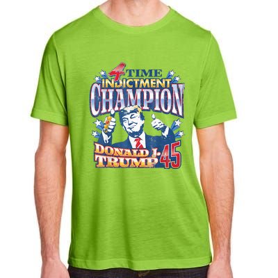 Trump 4 Time Indictment Champion Champ Not Guilty 2024 Adult ChromaSoft Performance T-Shirt