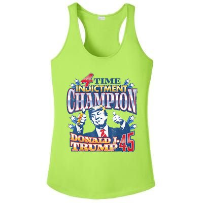 Trump 4 Time Indictment Champion Champ Not Guilty 2024 Ladies PosiCharge Competitor Racerback Tank