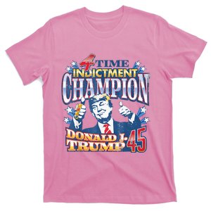 Trump 4 Time Indictment Champion Champ Not Guilty 2024 T-Shirt