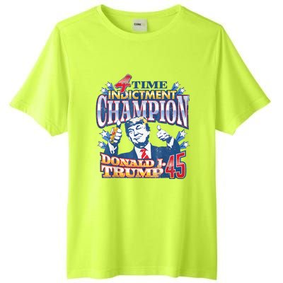 Trump 4 Time Indictment Champion Champ Not Guilty 2024 Tall Fusion ChromaSoft Performance T-Shirt