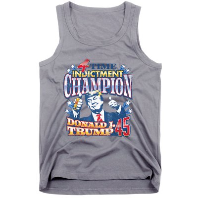 Trump 4 Time Indictment Champion Champ Not Guilty 2024 Tank Top