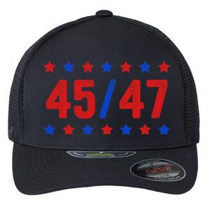 Trump 45/47 Trump 45 47 2024 Trump 2024 Flexfit Unipanel Trucker Cap