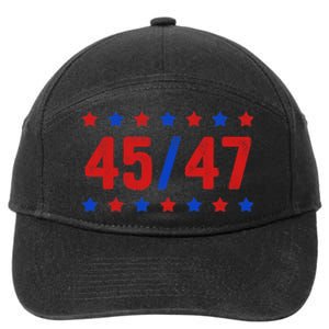 Trump 45/47 Trump 45 47 2024 Trump 2024 7-Panel Snapback Hat