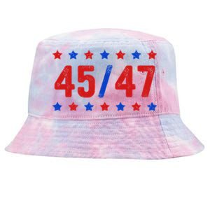 Trump 45/47 Trump 45 47 2024 Trump 2024 Tie-Dyed Bucket Hat