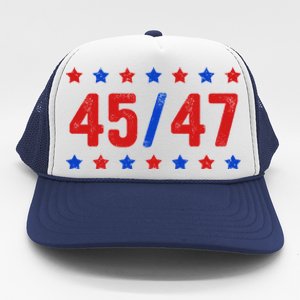 Trump 45/47 Trump 45 47 2024 Trump 2024 Trucker Hat