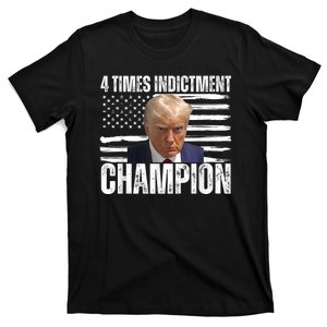 Trump 4 Time Indictment Champion Champ Not Guilty 2024 T-Shirt