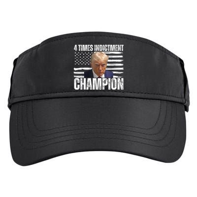 Trump 4 Time Indictment Champion Champ Not Guilty 2024 Adult Drive Performance Visor