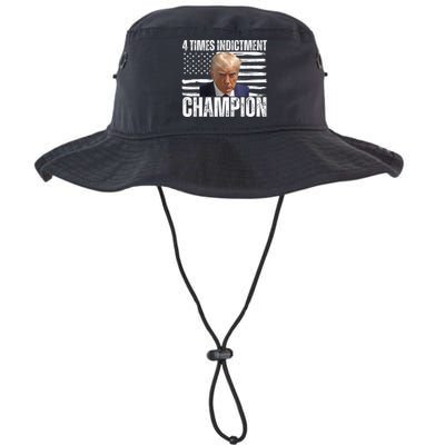 Trump 4 Time Indictment Champion Champ Not Guilty 2024 Legacy Cool Fit Booney Bucket Hat