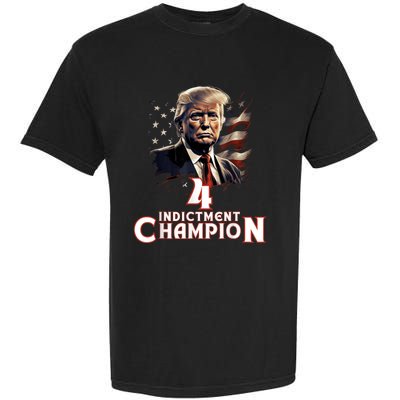 Trump 4 Time Indictment Champion Champ Not Guilty 2024 Garment-Dyed Heavyweight T-Shirt