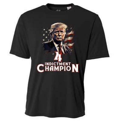 Trump 4 Time Indictment Champion Champ Not Guilty 2024 Cooling Performance Crew T-Shirt