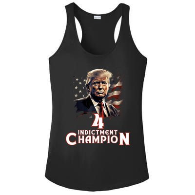 Trump 4 Time Indictment Champion Champ Not Guilty 2024 Ladies PosiCharge Competitor Racerback Tank