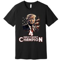 Trump 4 Time Indictment Champion Champ Not Guilty 2024 Premium T-Shirt