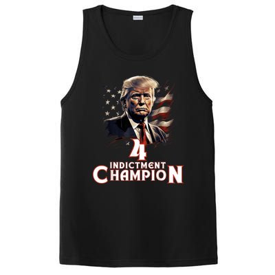 Trump 4 Time Indictment Champion Champ Not Guilty 2024 PosiCharge Competitor Tank