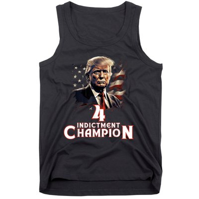 Trump 4 Time Indictment Champion Champ Not Guilty 2024 Tank Top