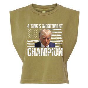 Trump 4 Time Indictment Champion Garment-Dyed Women's Muscle Tee