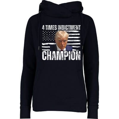 Trump 4 Time Indictment Champion Womens Funnel Neck Pullover Hood