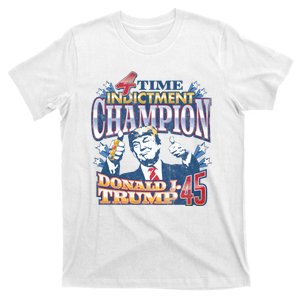 Trump 4 Time Indictment Champion Champ Not Guilty 2024 T-Shirt