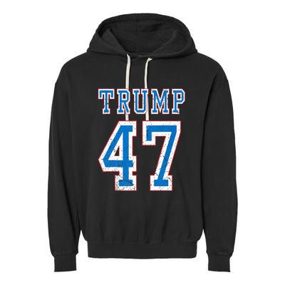 Trump 47 Th President America 2024 Election Garment-Dyed Fleece Hoodie