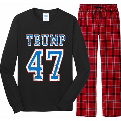 Trump 47 Th President America 2024 Election Long Sleeve Pajama Set