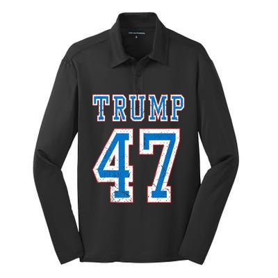 Trump 47 Th President America 2024 Election Silk Touch Performance Long Sleeve Polo