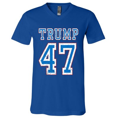 Trump 47 Th President America 2024 Election V-Neck T-Shirt