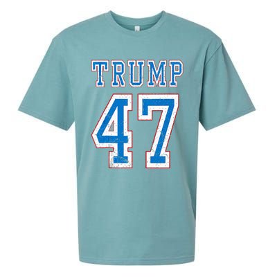 Trump 47 Th President America 2024 Election Sueded Cloud Jersey T-Shirt