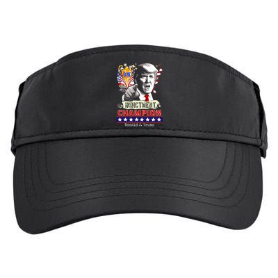 Trump 4 Time Indictment Champ Adult Drive Performance Visor