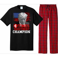 Trump 4 Time Indictment Champion Pajama Set