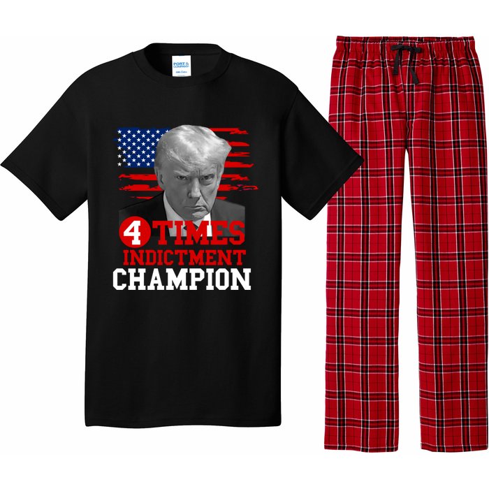 Trump 4 Time Indictment Champion Pajama Set