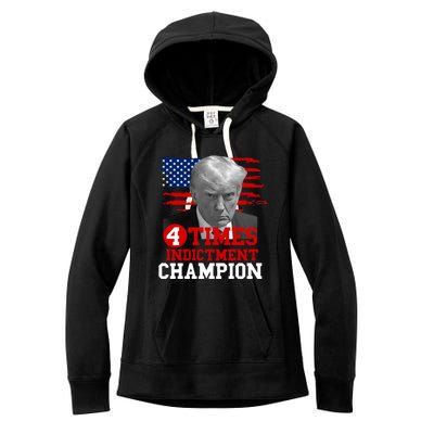 Trump 4 Time Indictment Champion Women's Fleece Hoodie