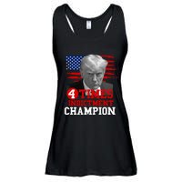 Trump 4 Time Indictment Champion Ladies Essential Flowy Tank