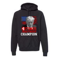 Trump 4 Time Indictment Champion Premium Hoodie