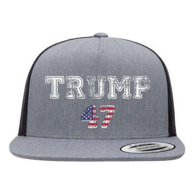 Trump 47 Trump Republican Flat Bill Trucker Hat