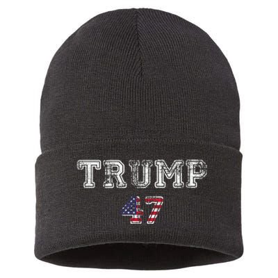 Trump 47 Trump Republican Sustainable Knit Beanie