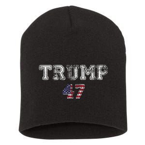 Trump 47 Trump Republican Short Acrylic Beanie