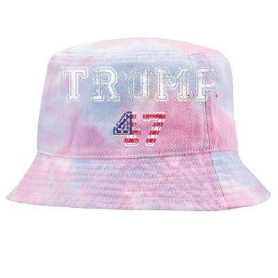 Trump 47 Trump Republican Tie-Dyed Bucket Hat