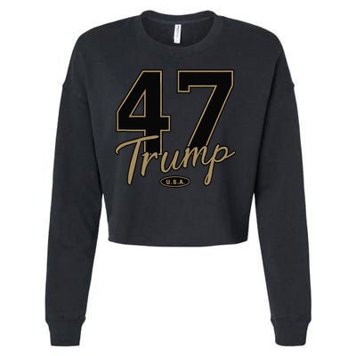 Trump 47 Trump 2024 Republican Conservative / 47 Trump 2024 Cropped Pullover Crew