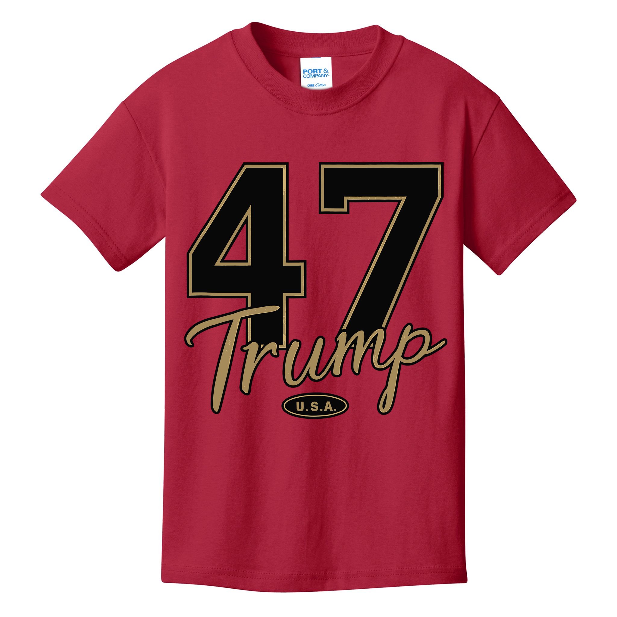 Trump 47 Trump 2024 Republican Conservative / 47 Trump 2024 Kids T-Shirt