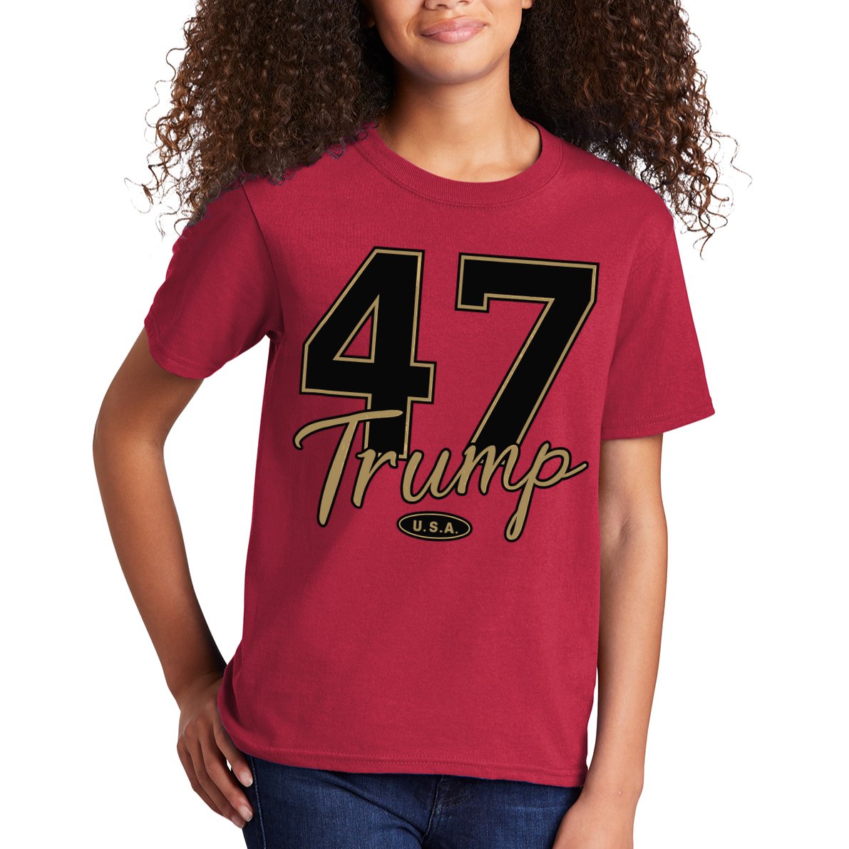 Trump 47 Trump 2024 Republican Conservative / 47 Trump 2024 Kids T-Shirt